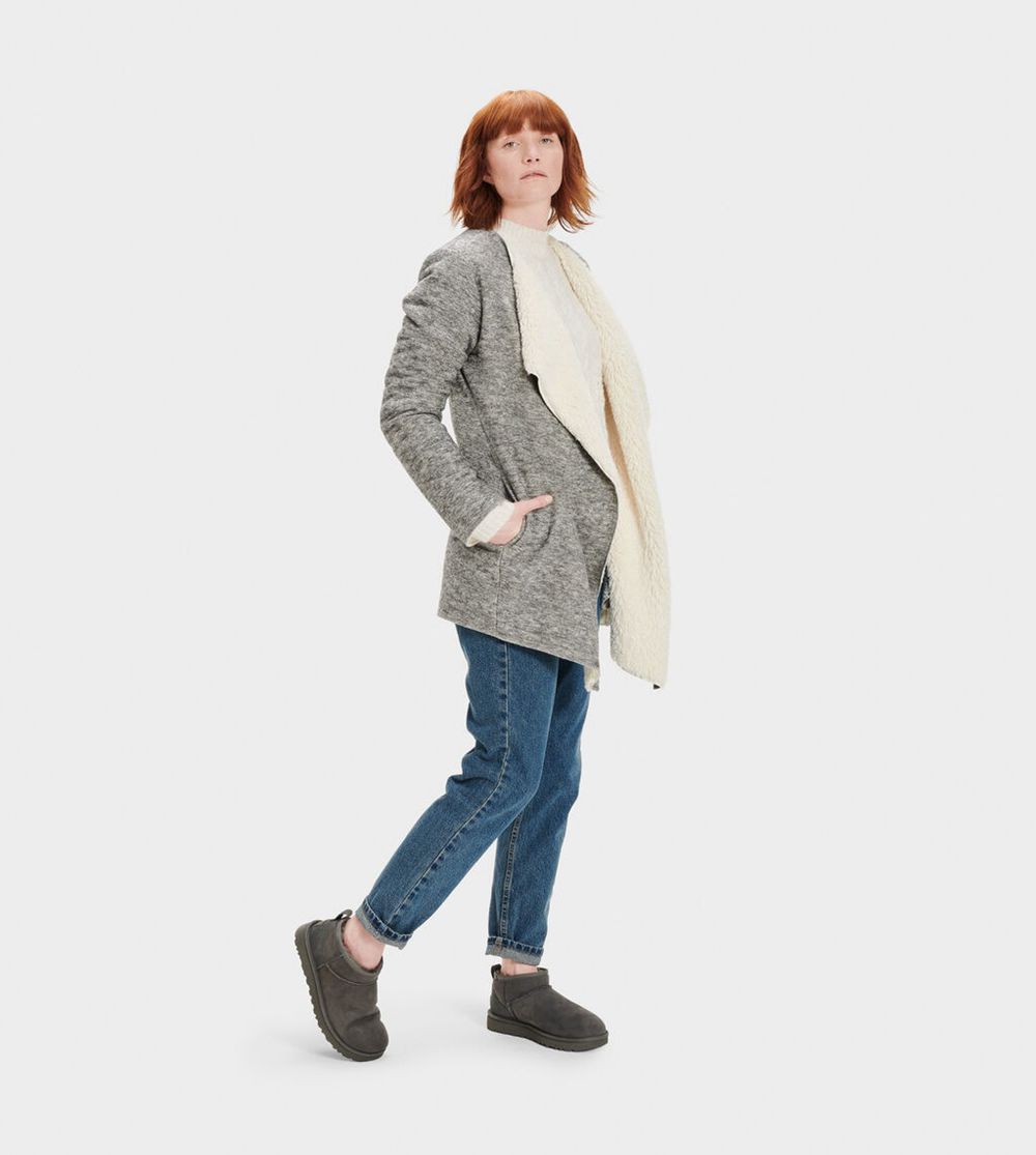 Ugg Abriana Shawl - Womens Cardigans - Grey - NZ (8597KWTMV)